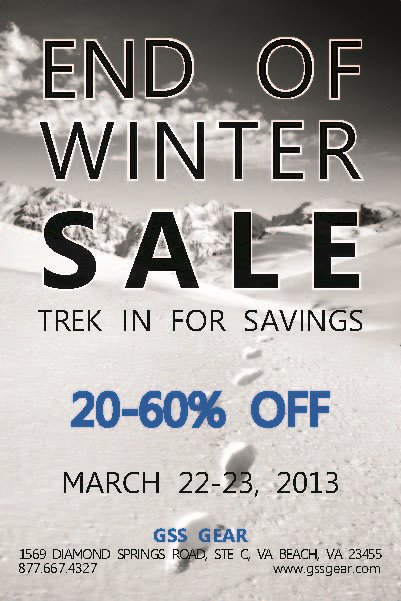 Gss gear end of winter sale